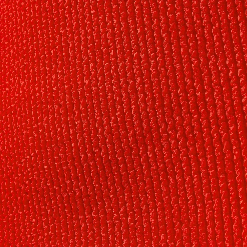 NEW! Good American Always Fits Bright Poppy Stretchy Textured Mini Skirt Size 0